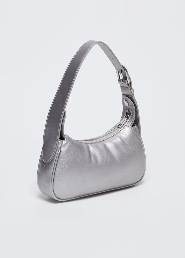 Solid-colour shoulder bag