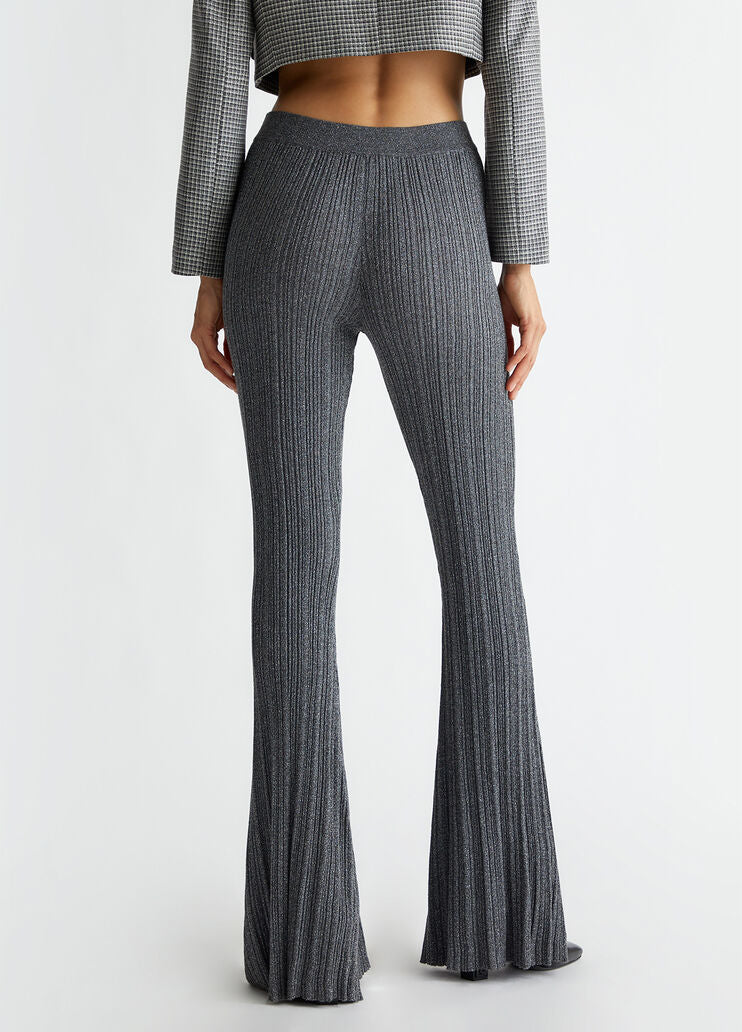 Lurex knit trousers