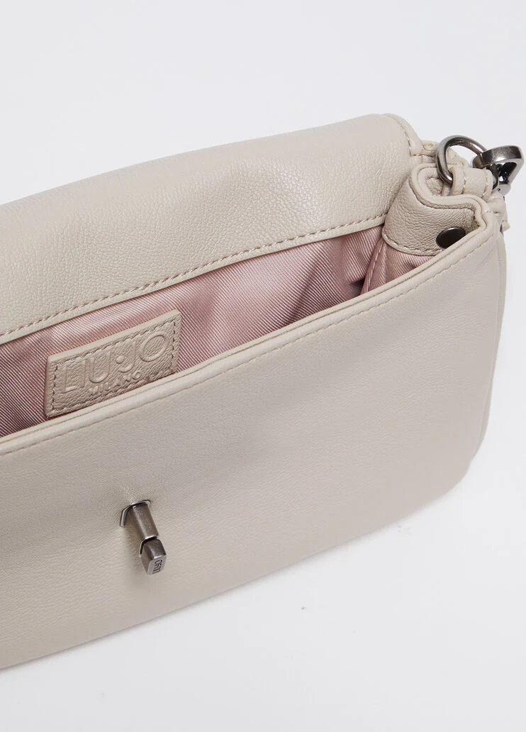 Coated fabric shoulder bag