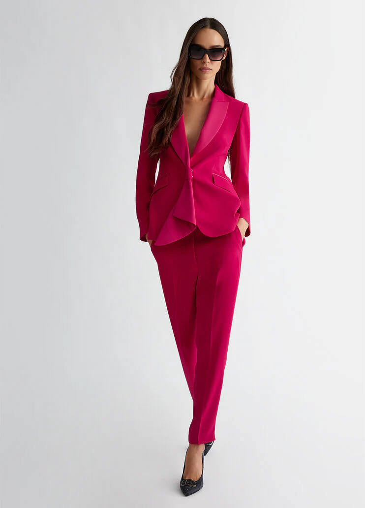 Envers satin suit blazer
