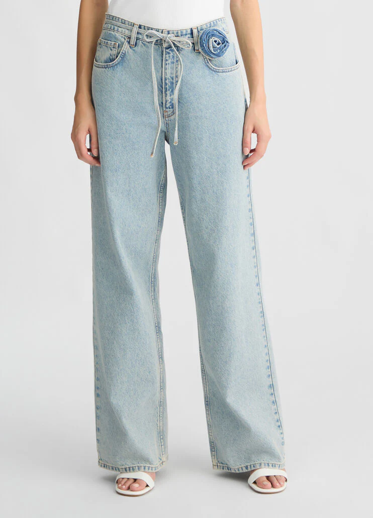 Baggy cotton jeans