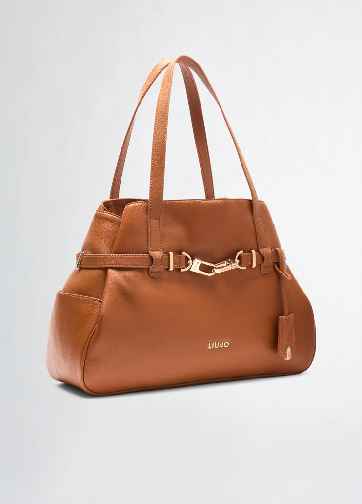 Brown tote bag
