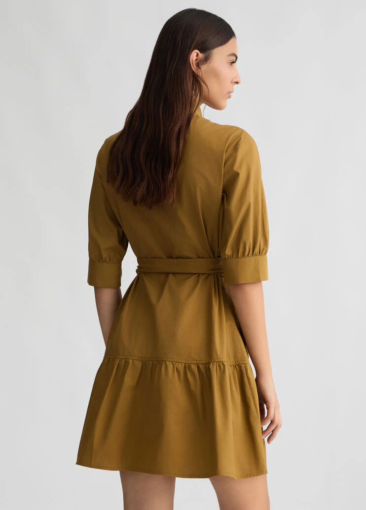Poplin shirt dress