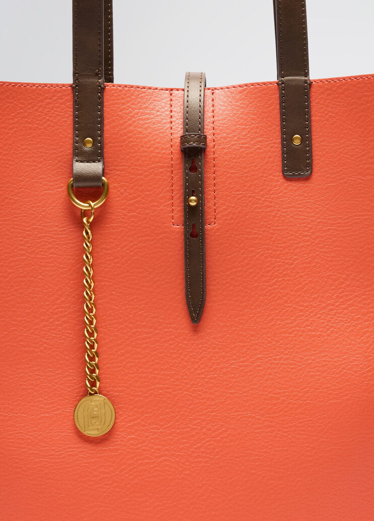 Pumpkin orange shoulder bag