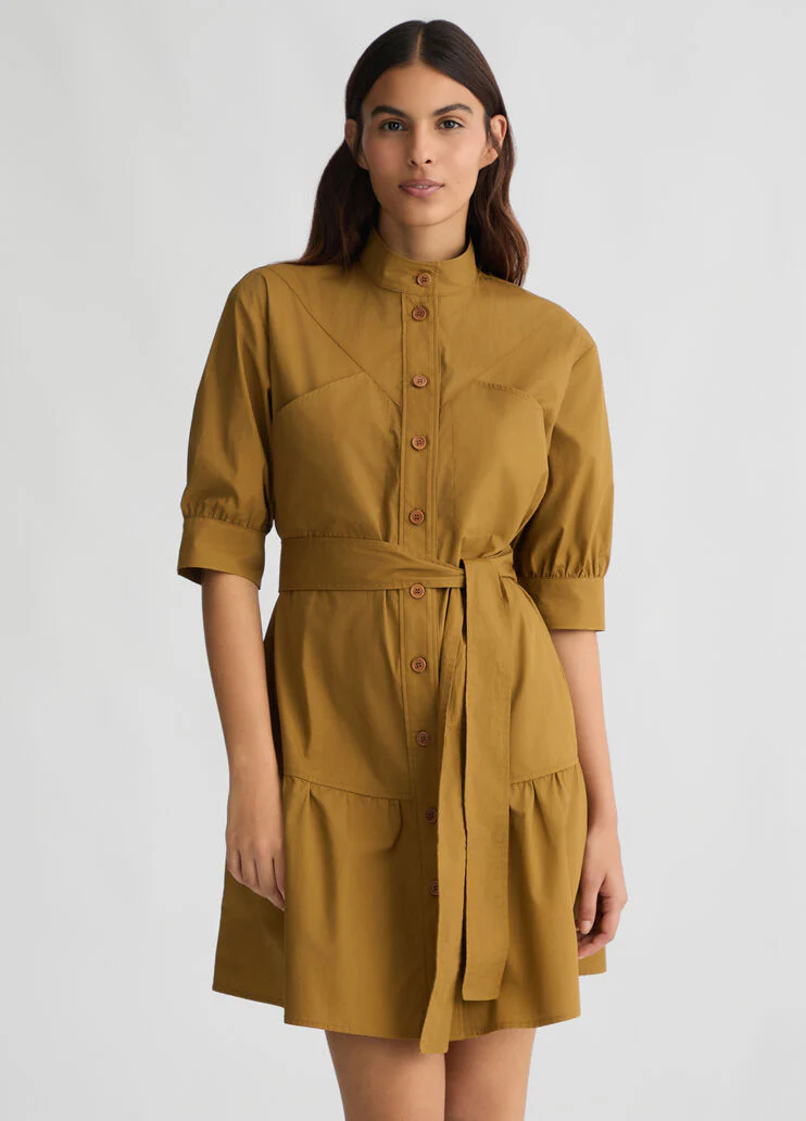 Poplin shirt dress