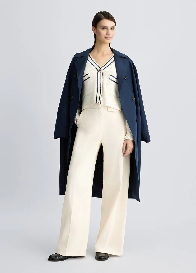 White wide-leg trousers