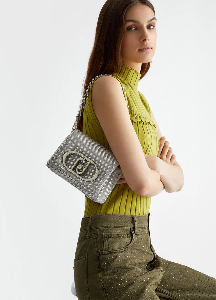 LaPuffy small bag with rhinestones