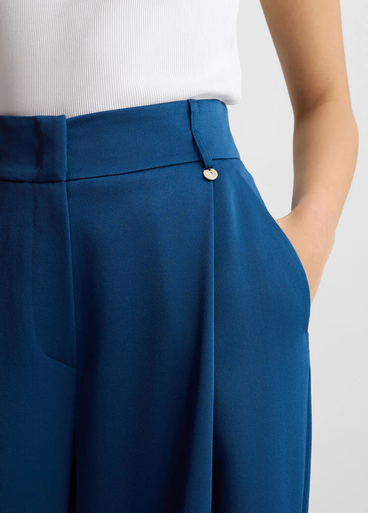 Blue palazzo trousers