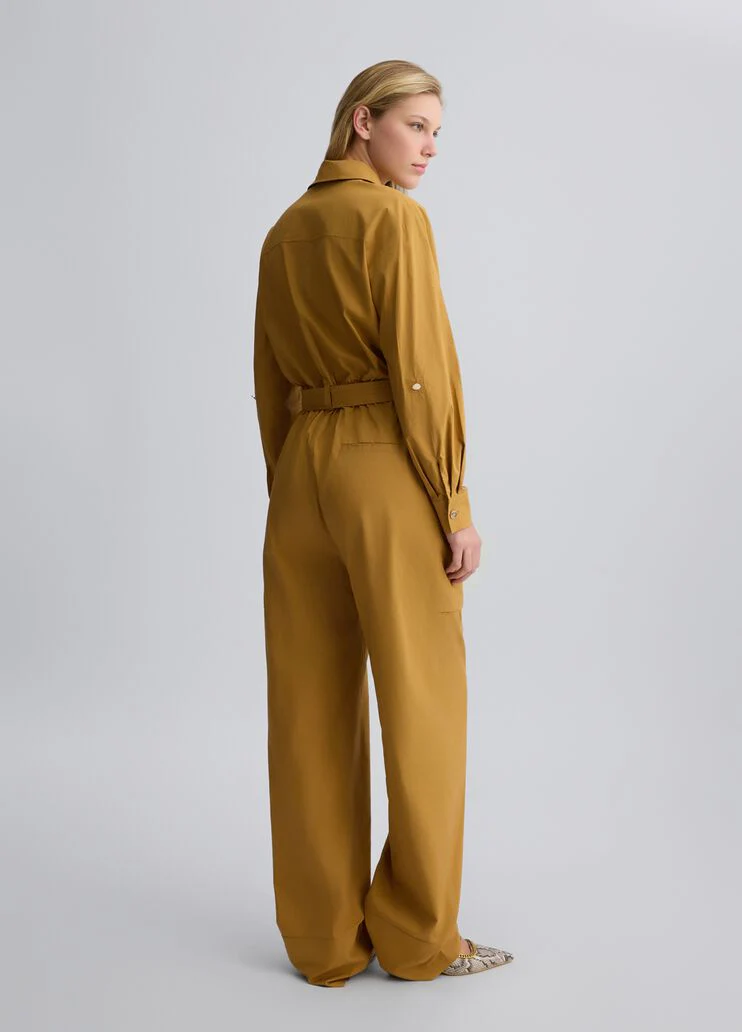 Mustard yellow worker jumpsuit