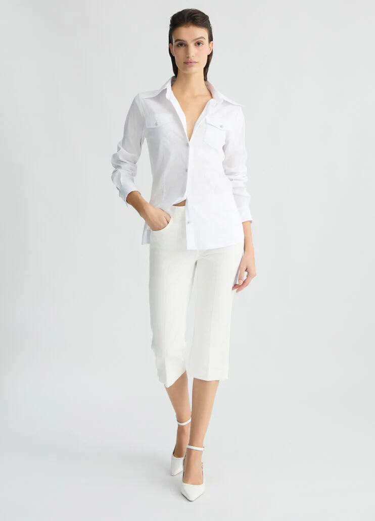 White shirt with buttons