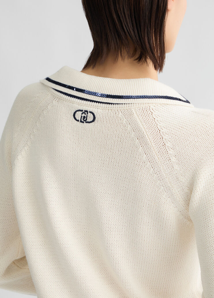 White pure cotton jumper