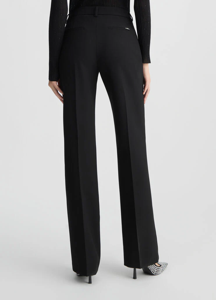 Trousers with rhinestones