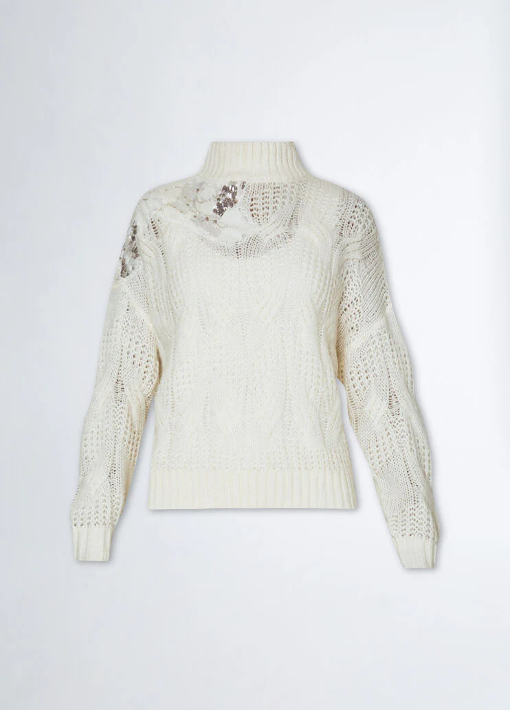 Turtleneck with sequins