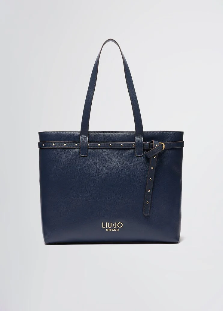 Dark blue shopping bag