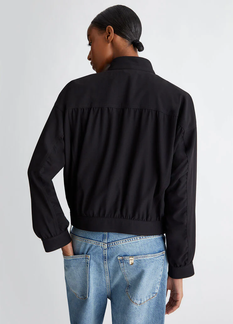 Stretch crepe cady jacket