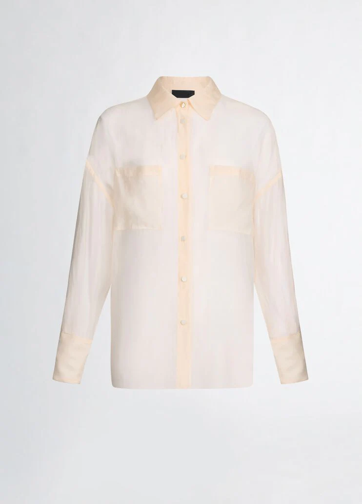 Beige organza shirt