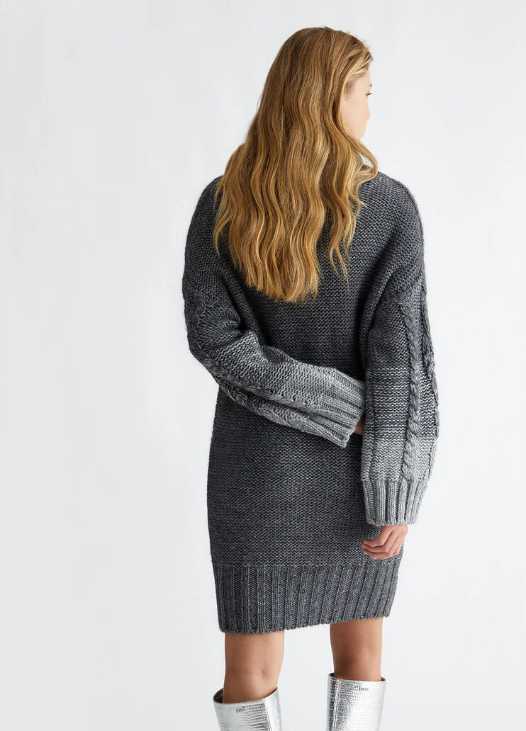 Wool and alpaca knit dress