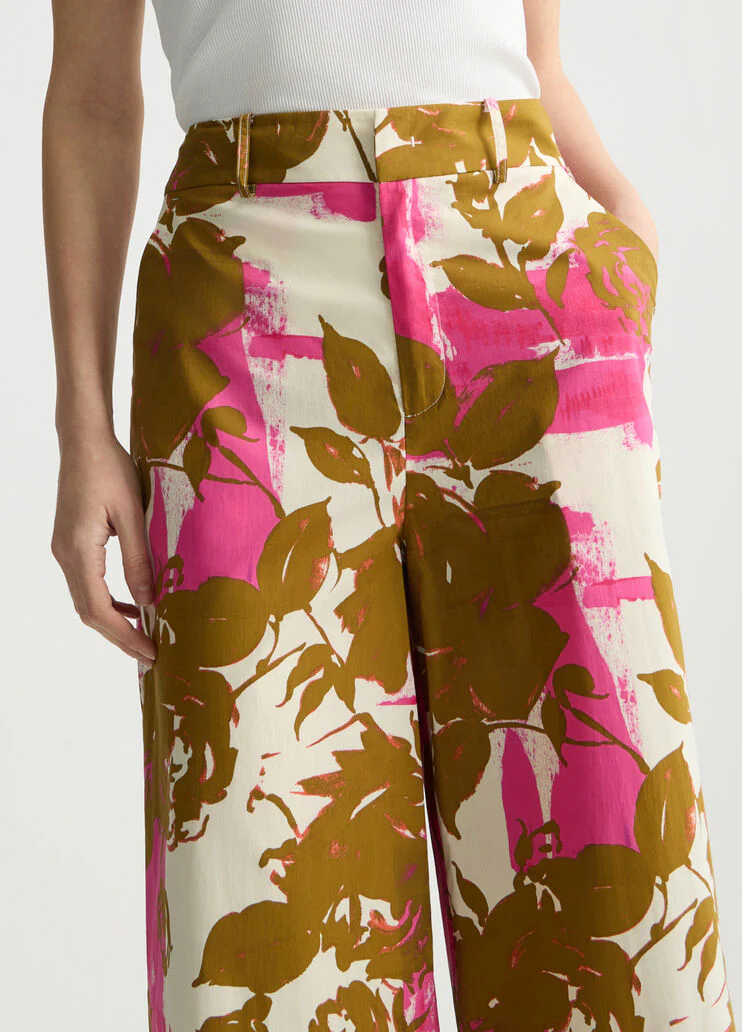 Floral palazzo trousers