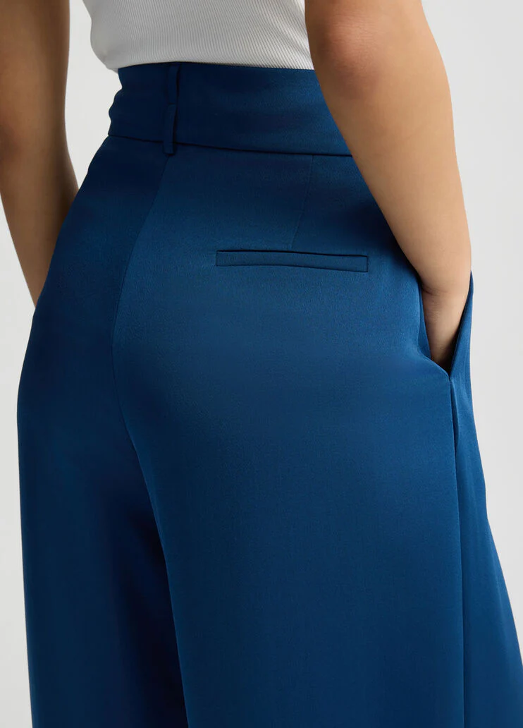 Blue palazzo trousers