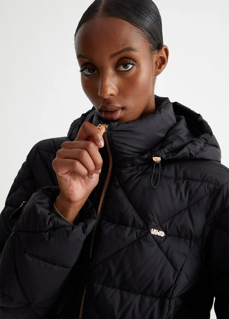 Quilted padded nylon jacket