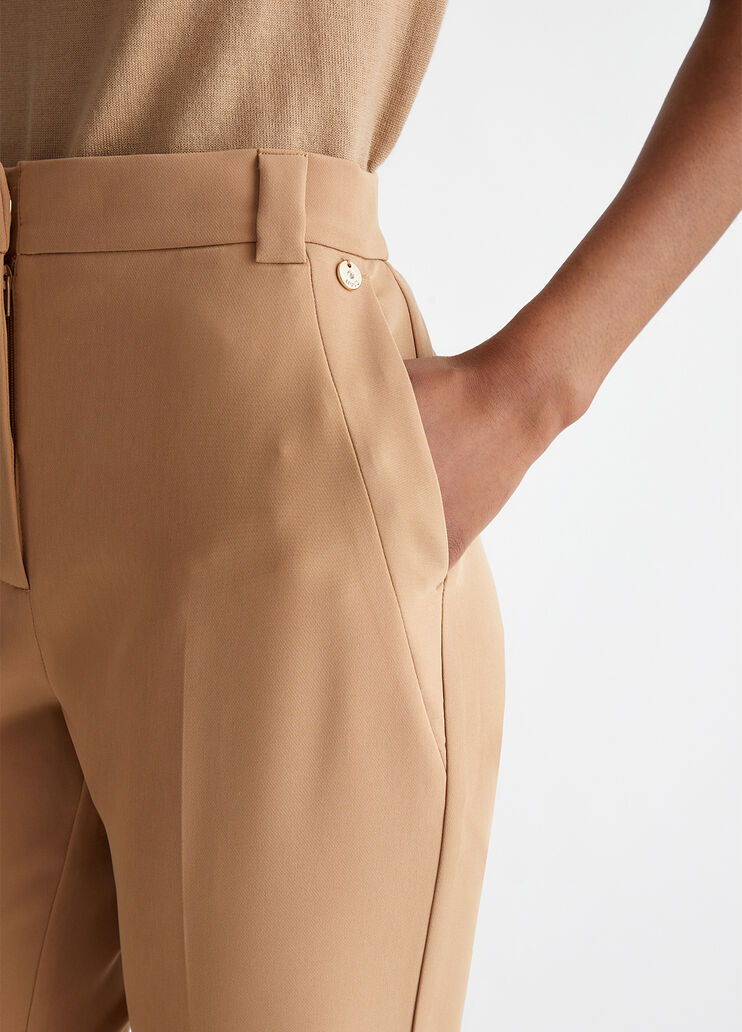 Flare stretch trousers