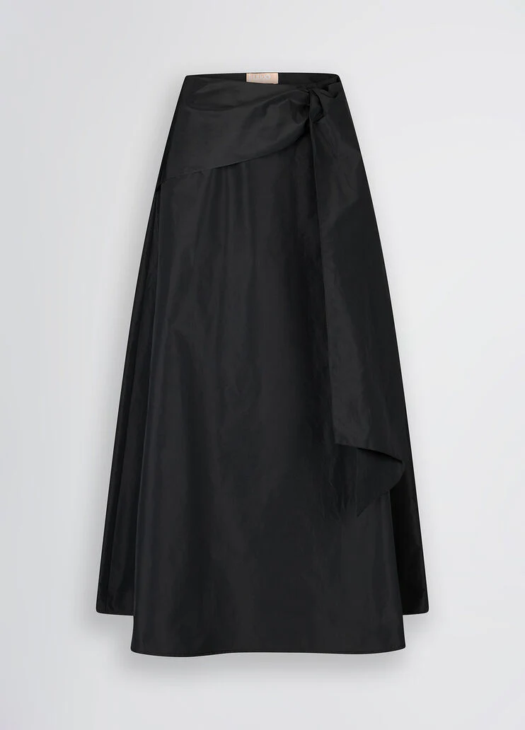 Black taffeta skirt