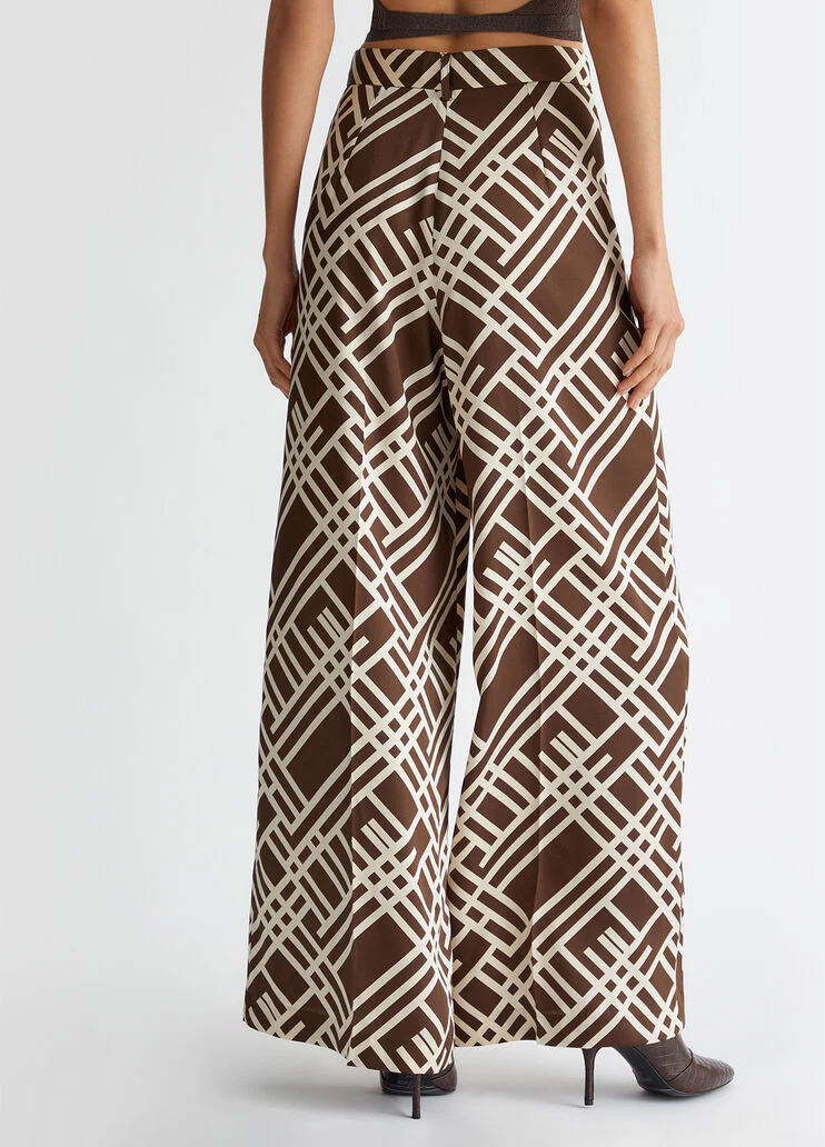 Palazzo suit trousers