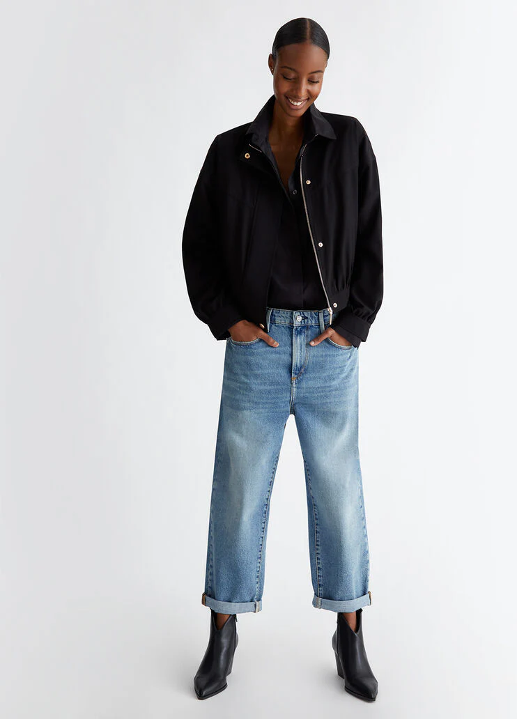 Oversized shirt with mini-studs