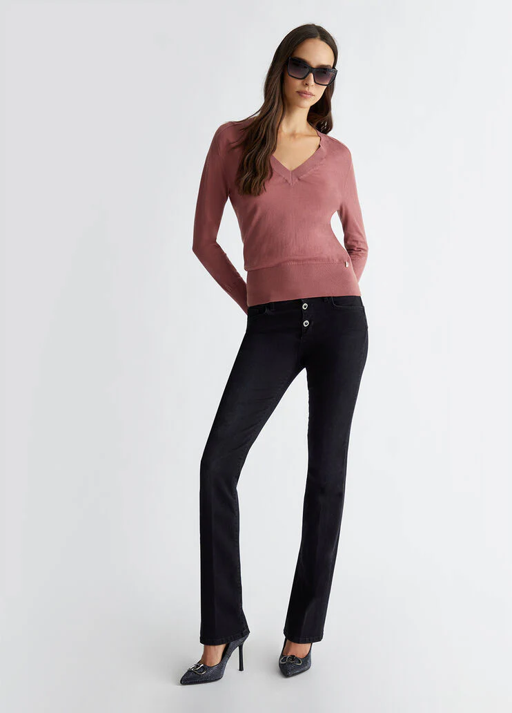Cotton and cashmere sweater