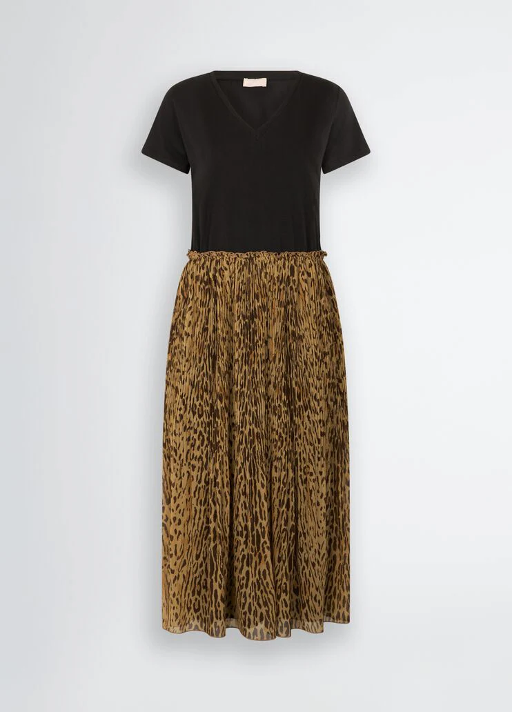 Dress with animal print