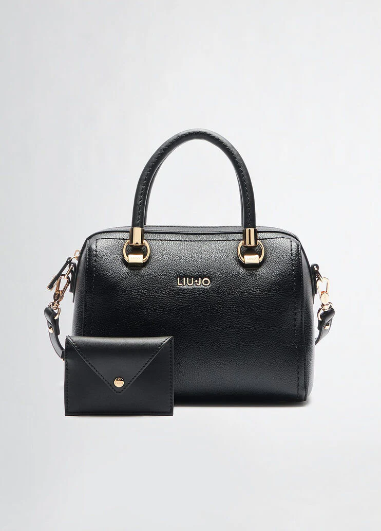 Handbag with matching clutch