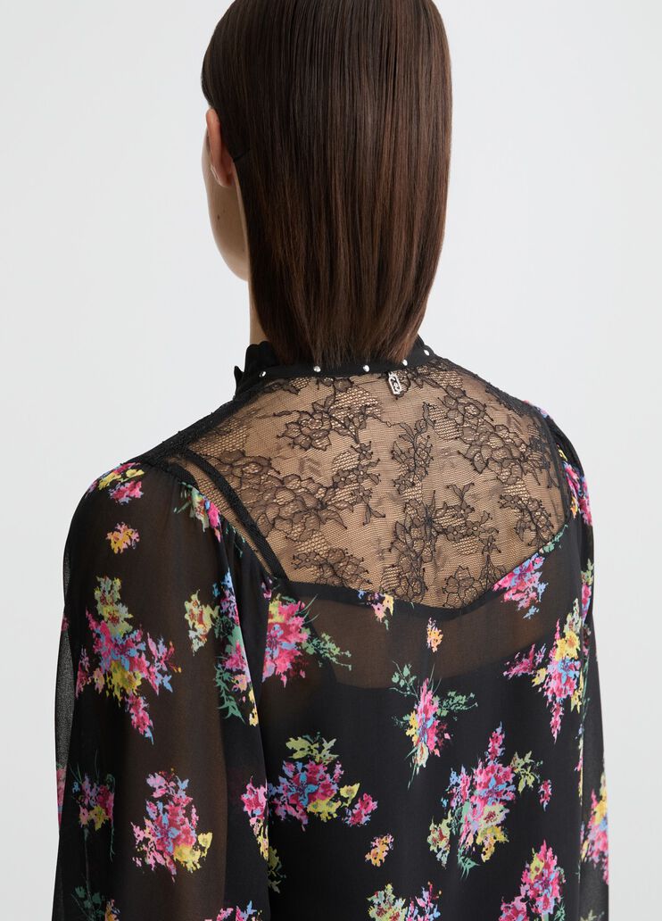 Floral georgette shirt
