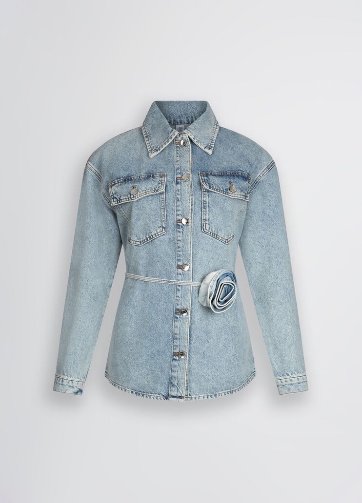 Denim shacket