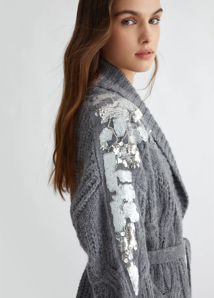 Cardigans with sequins