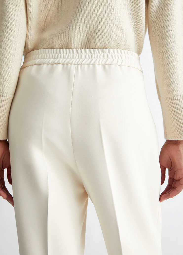 Stretch crepe trousers