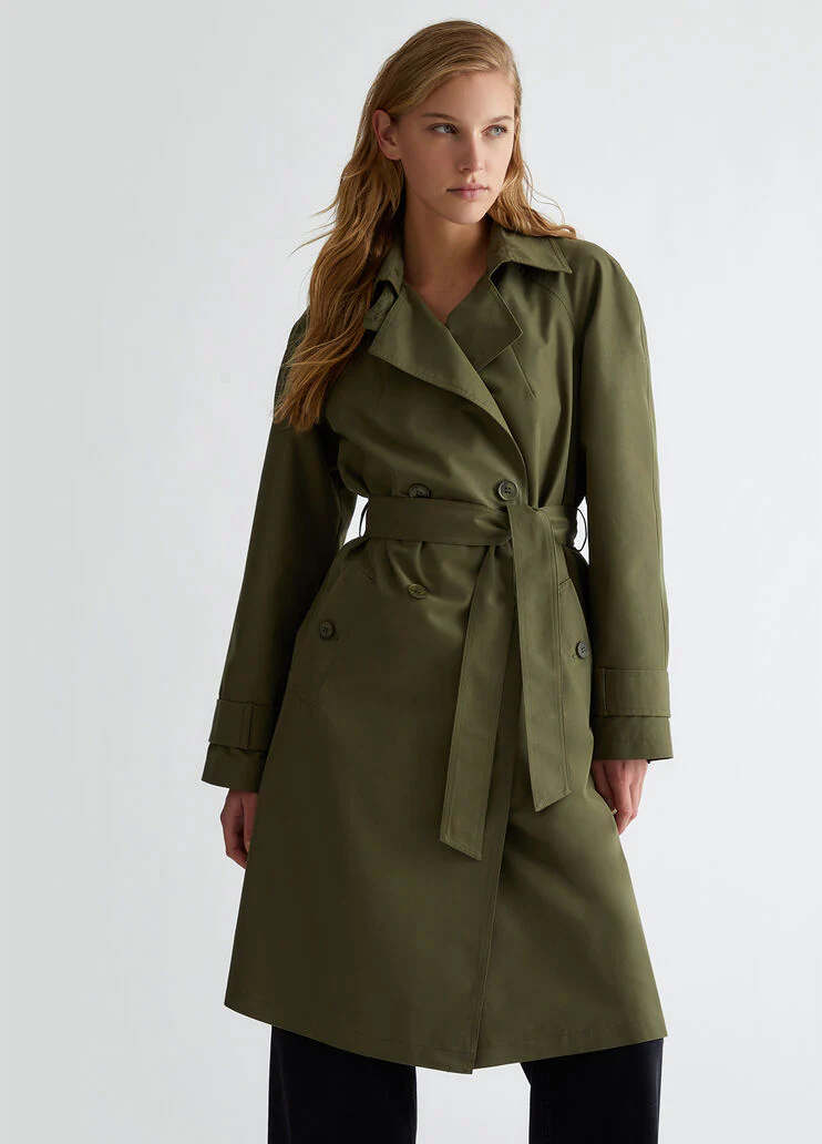 Gabardine trench coat
