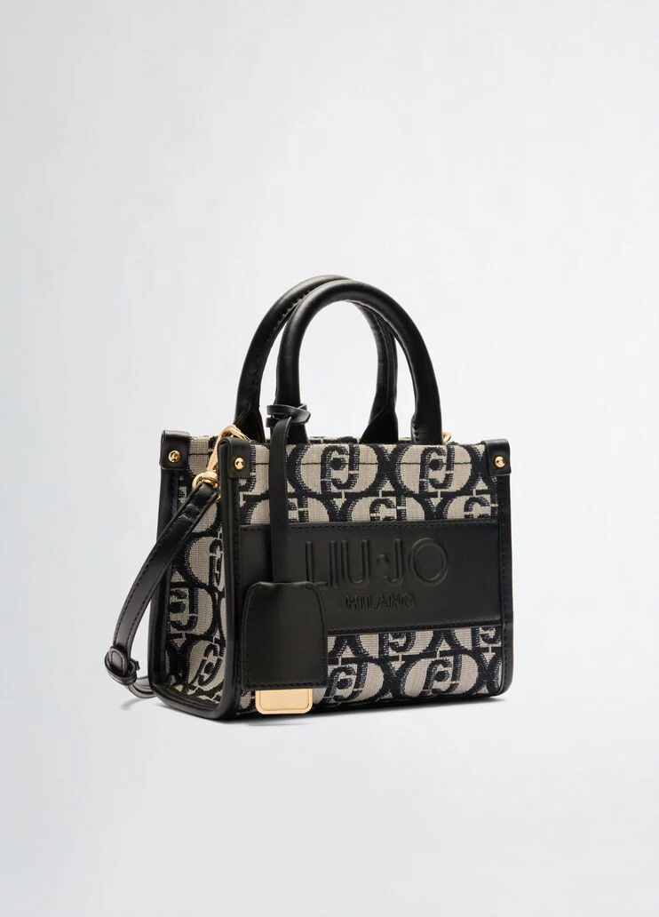 Black mini bag with charm