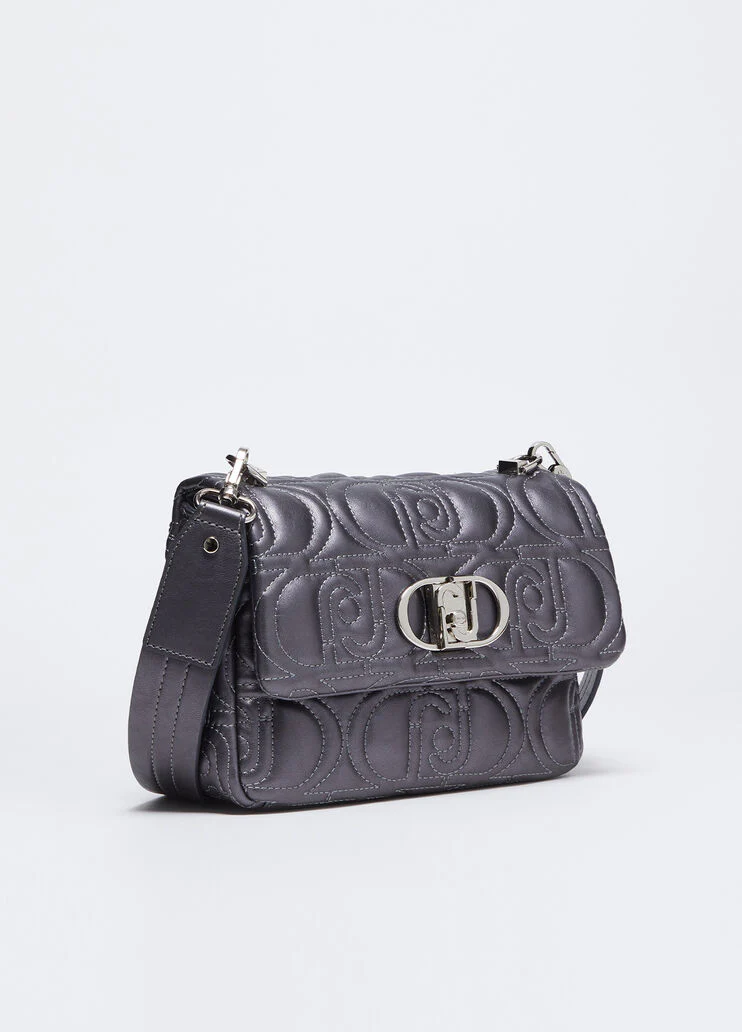 Quilted crossbody bag with logo