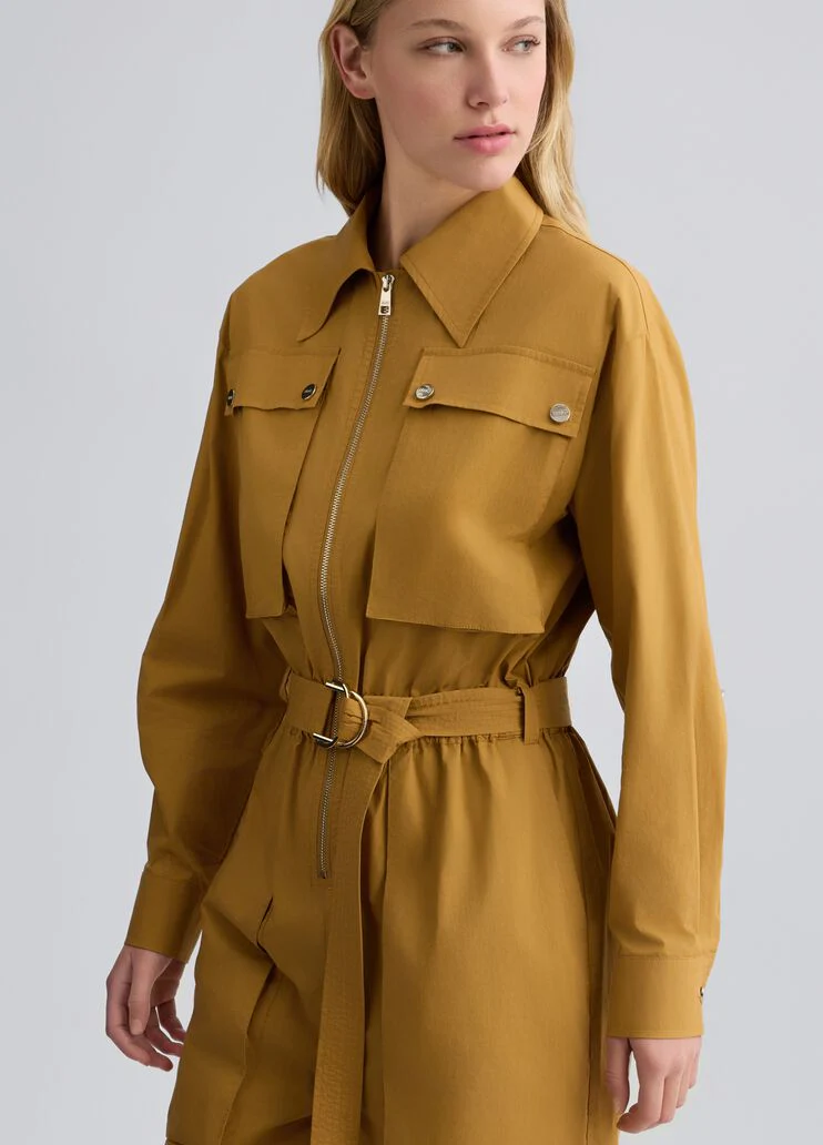 Mustard yellow worker jumpsuit