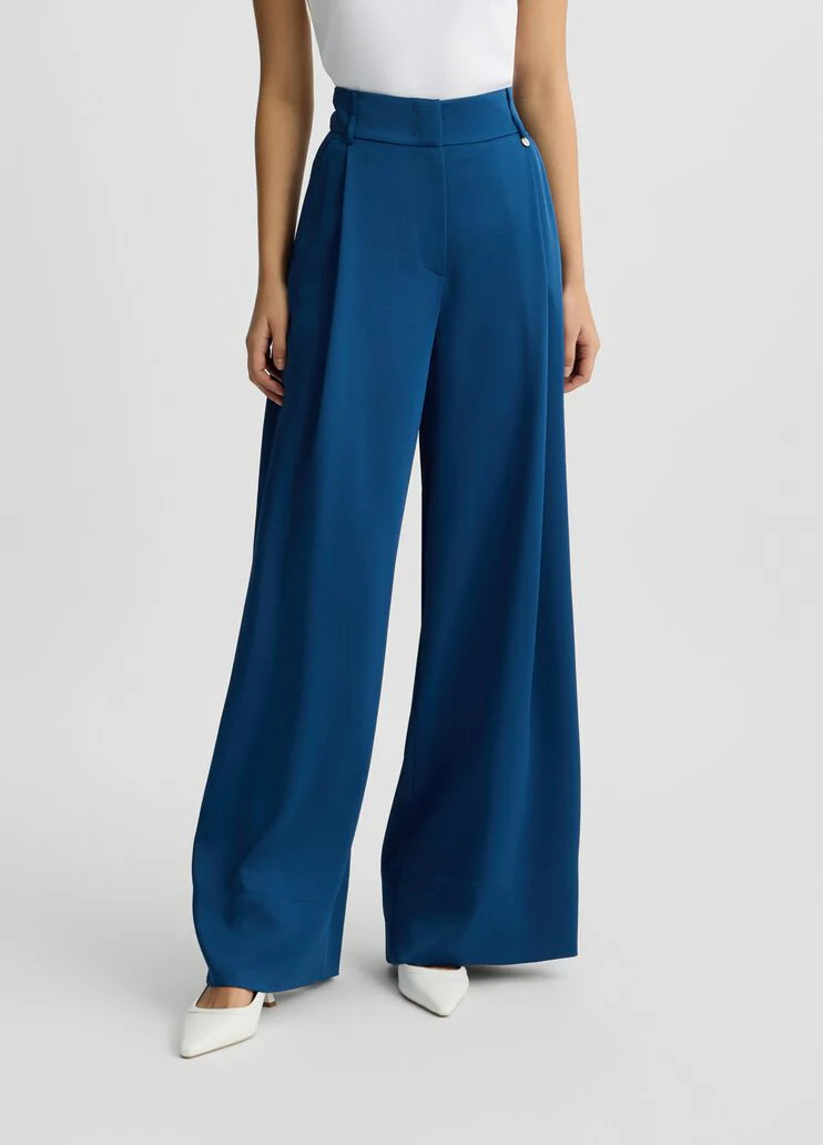 Blue palazzo trousers
