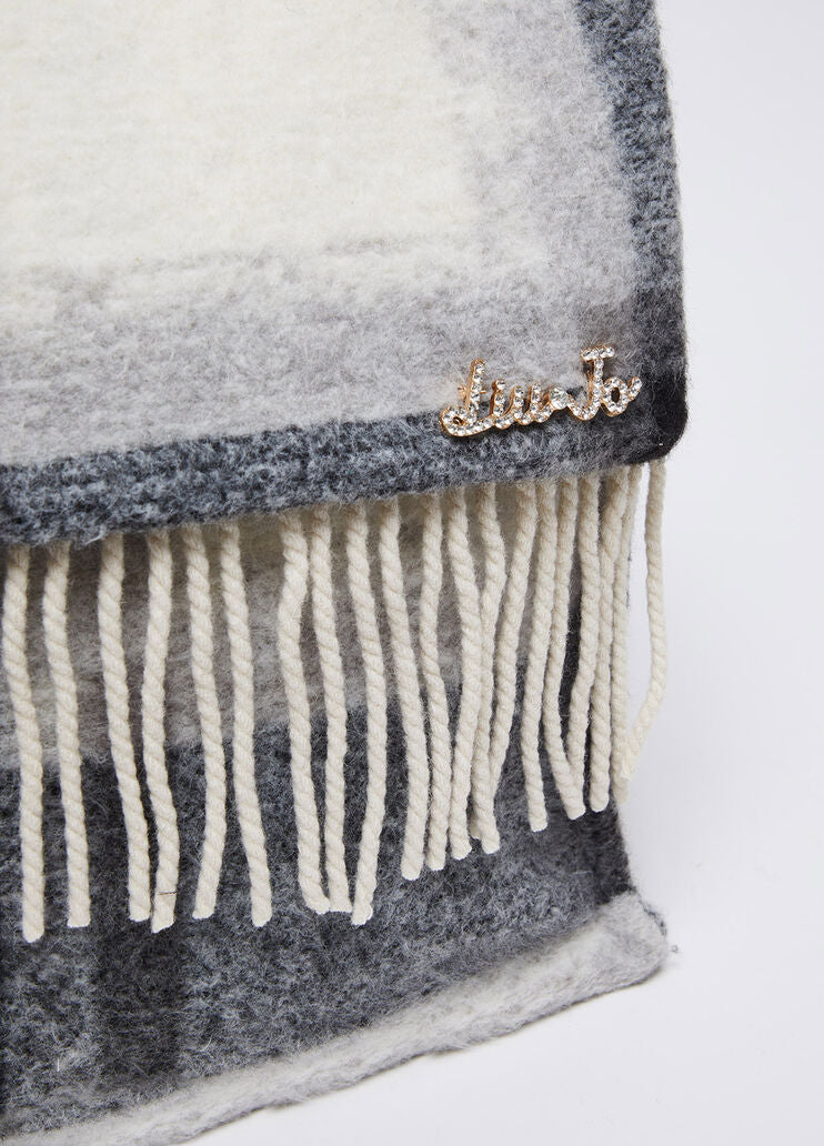 Wool-blend shopping tote