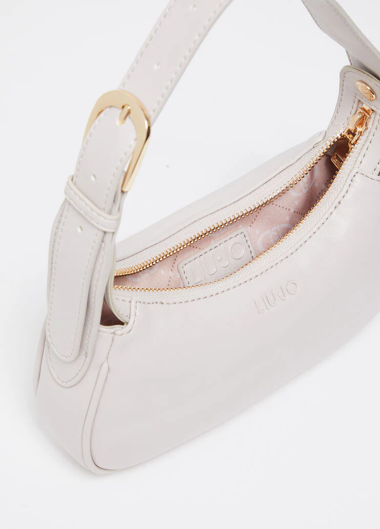 Solid-colour shoulder bag