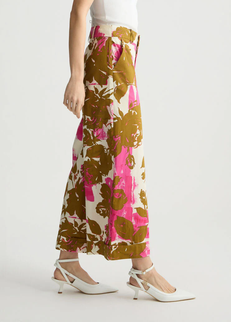 Floral palazzo trousers