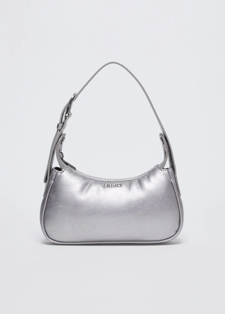 Solid-colour shoulder bag