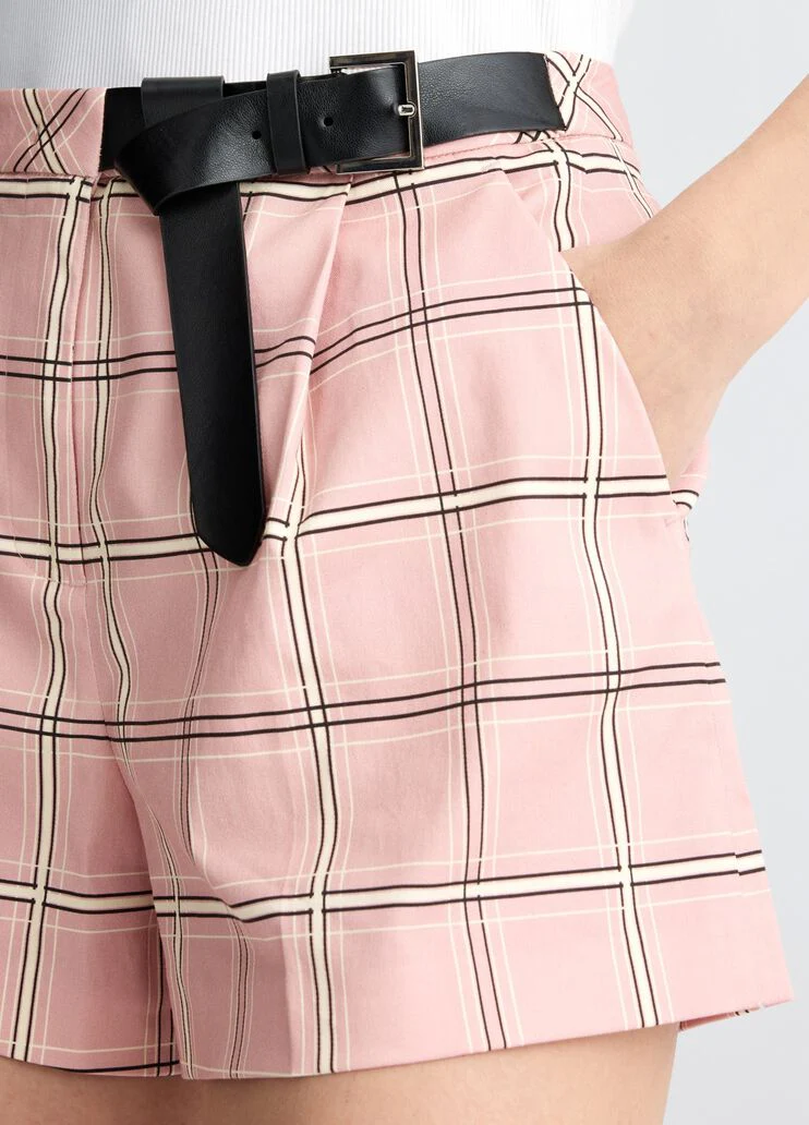 Checked shorts