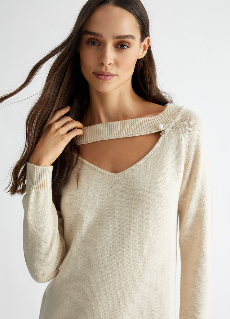 Cashmere-blend knit dress