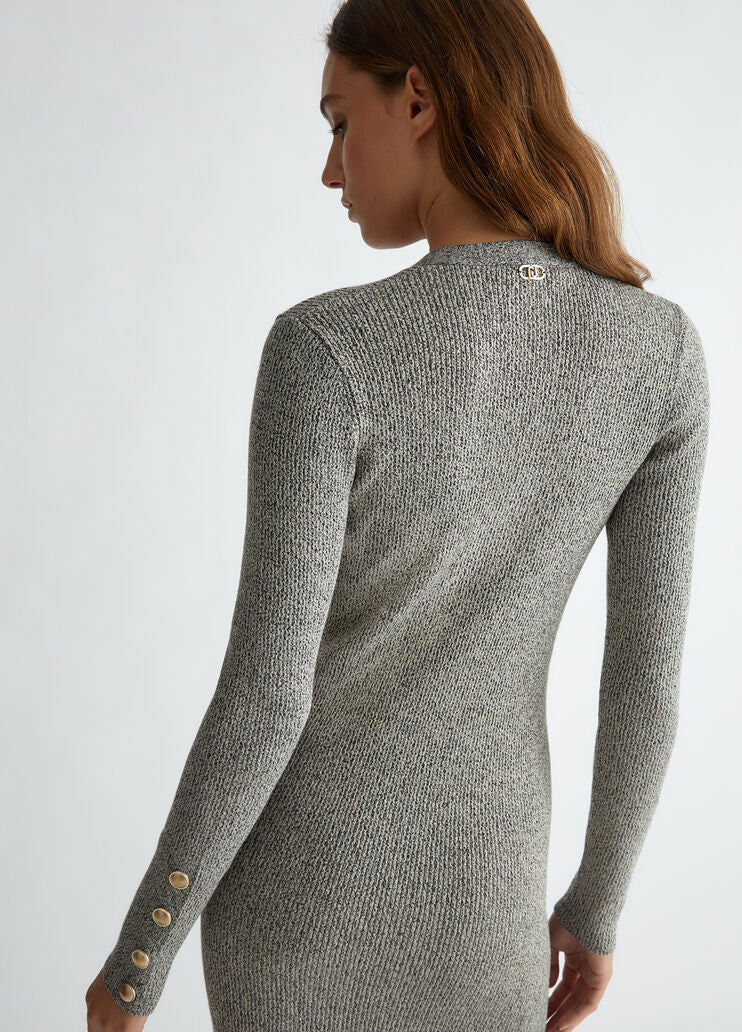 Lurex knit dress