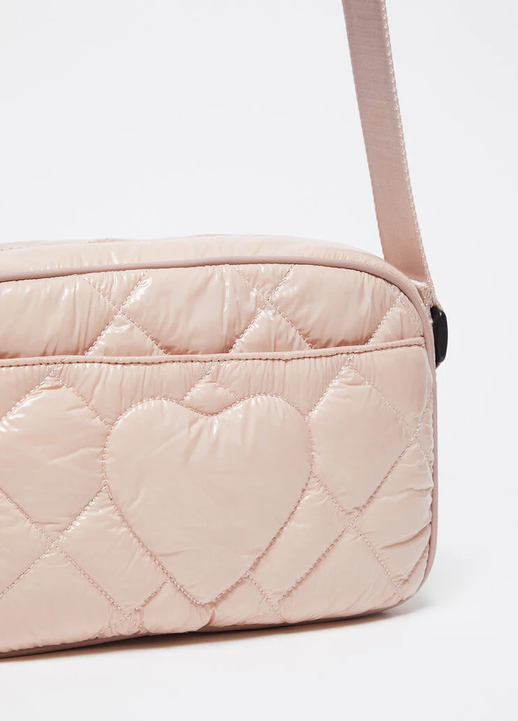 Shoulder bag in quilted nylon
