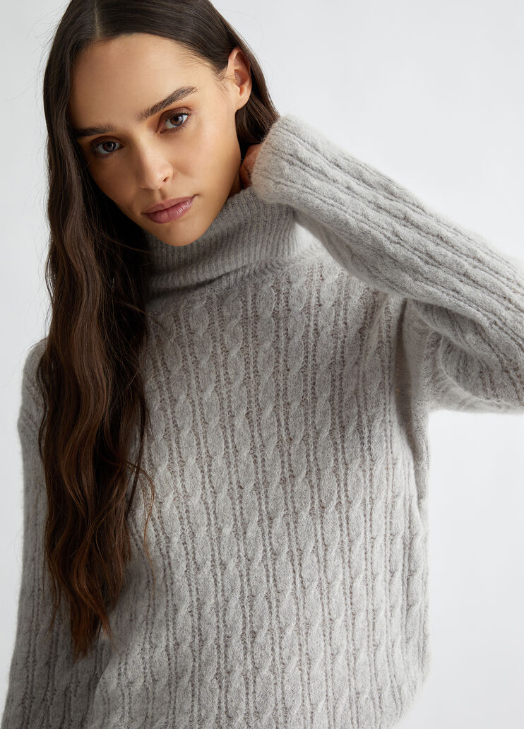 Alpaca blend turtleneck