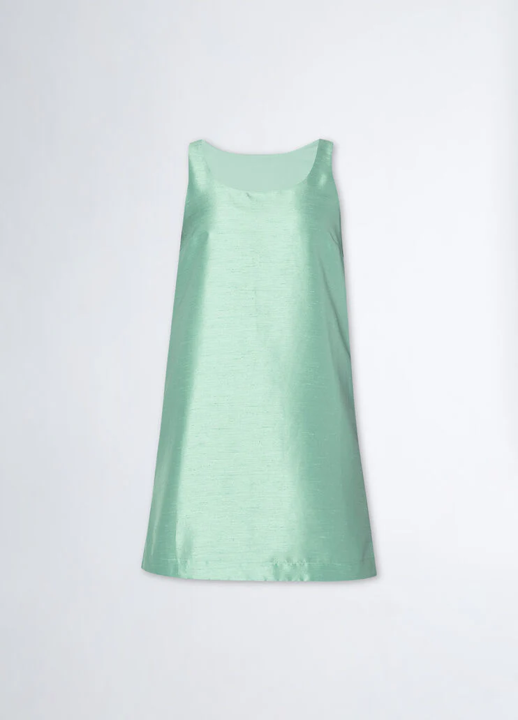 Short sage coloured dress